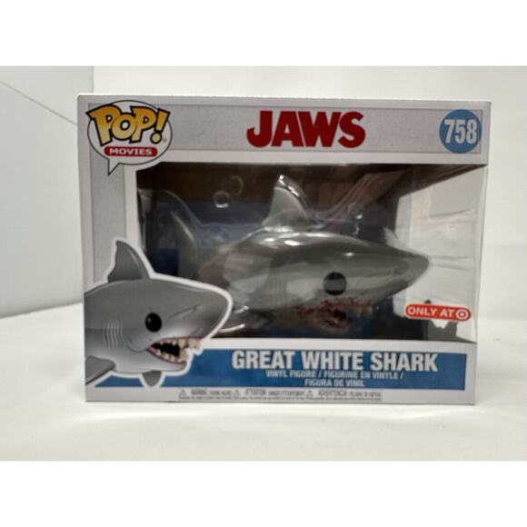 Funko POP Movies: Jaws Great White Shark Vinyl Figure 6", Model 758 New in Box - Picture 1 of 5